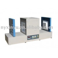 CE Double door high temperature muffle metal smelting furnace