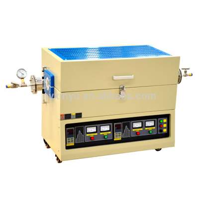 Europe Type Lab Equipment Xinyu Horizontal Tube Furnace With Double Heating Zones SK2D